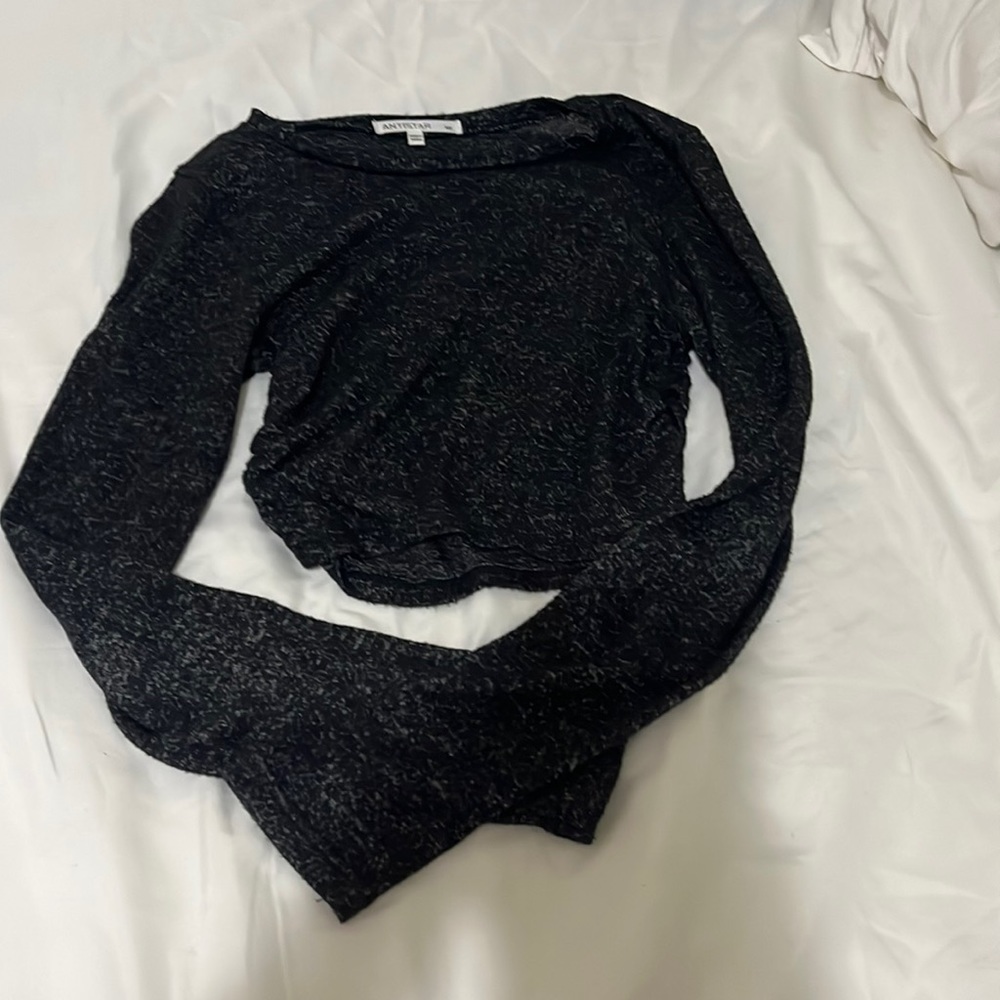 Anistar XS Long Sleeve Cropped Top